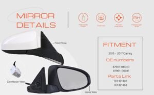 side mirror for toyota camry 2018 2023
