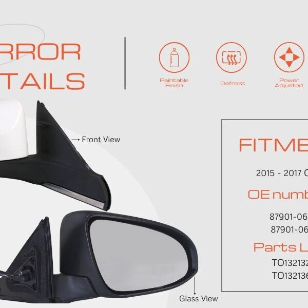 Side Mirror for Toyota Camry 2018-2023